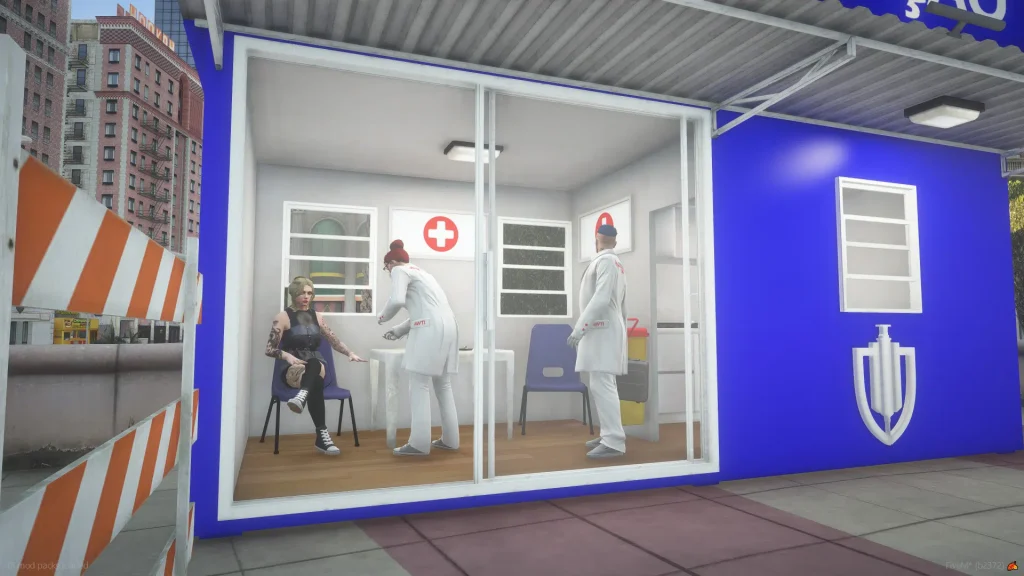Pfizer opens new COVID-19 vaccination center in GTA Online RP server
